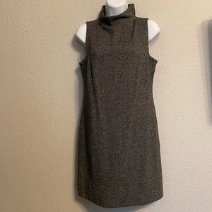 Banana Republic sleeveless mock neck sheath dress